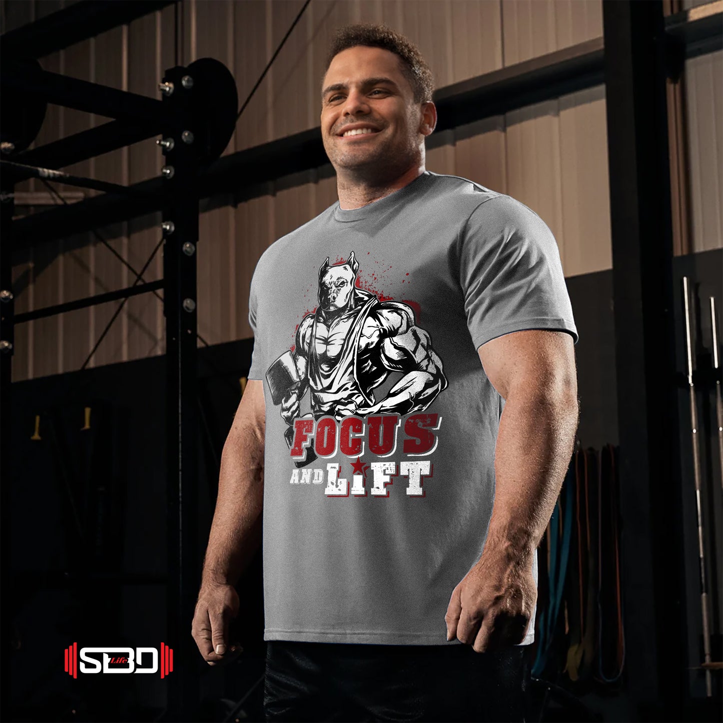 SBDLife "Focus & Lift" Minimalist T-Shirt | Motivational Quote Tee