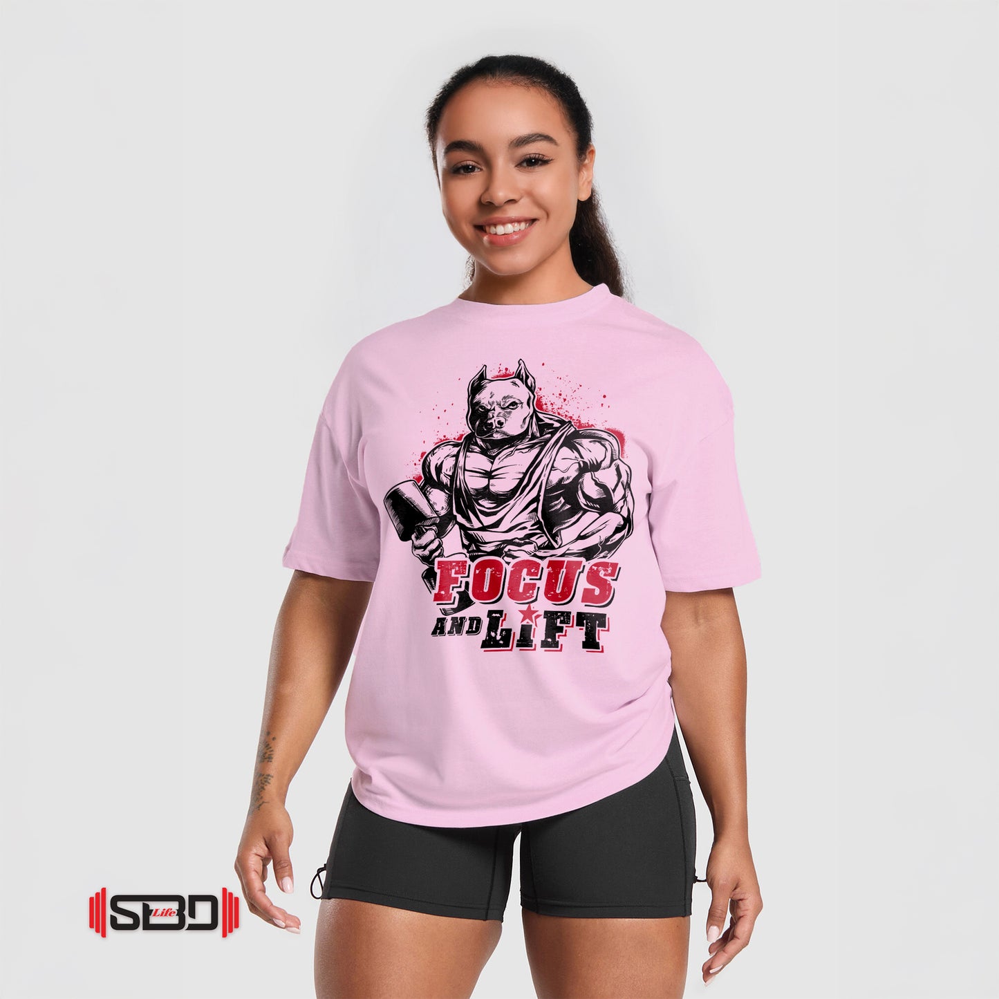 SBDLife "Focus & Lift" Minimalist T-Shirt | Motivational Quote Tee