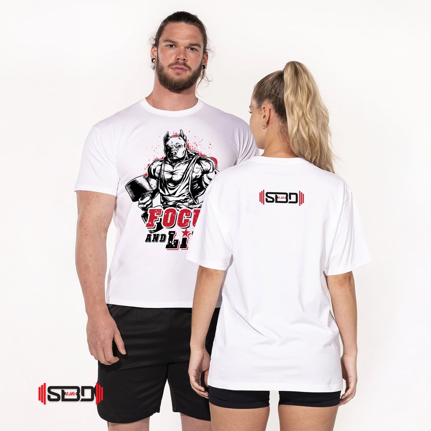 SBDLife "Focus & Lift" Minimalist T-Shirt | Motivational Quote Tee