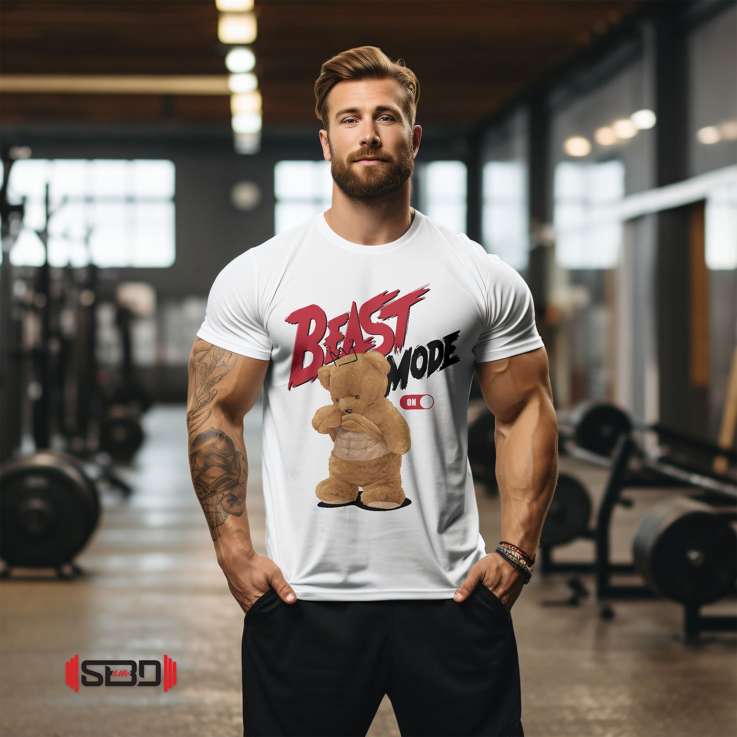 SBDLife "Beast Mode" Roaring Bear T-Shirt | Edgy Graphic Tee