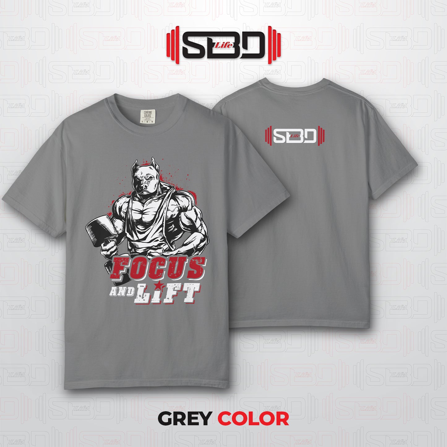 SBDLife "Focus & Lift" Minimalist T-Shirt | Motivational Quote Tee