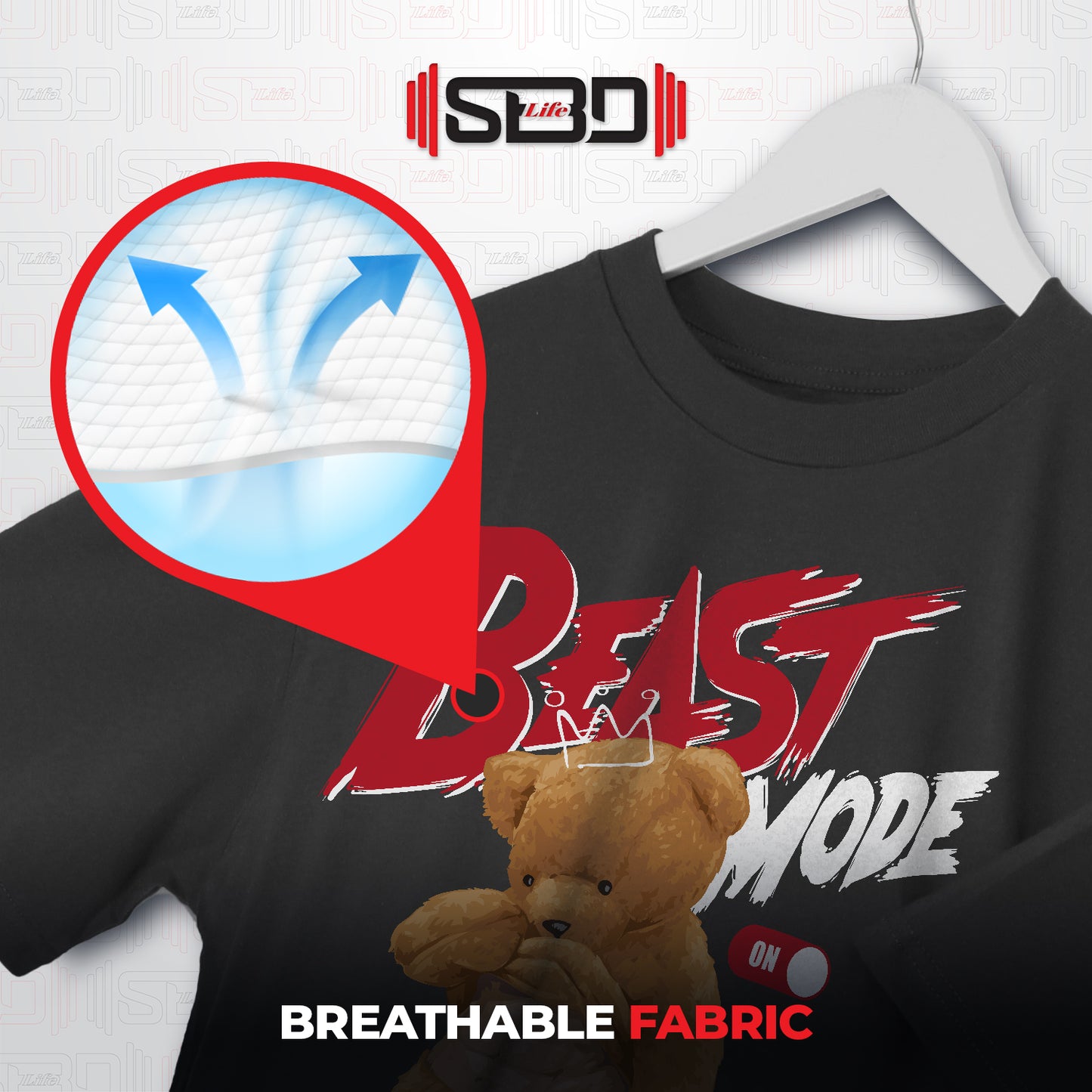 SBDLife "Beast Mode" Roaring Bear T-Shirt | Edgy Graphic Tee