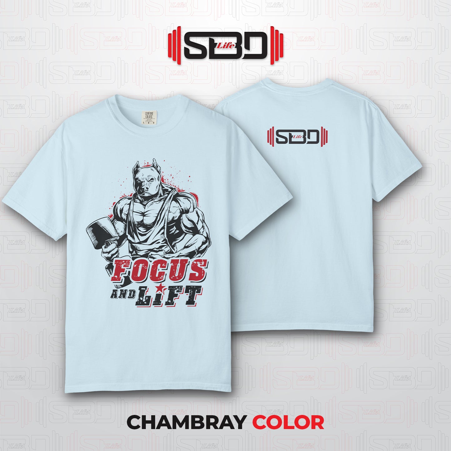 SBDLife "Focus & Lift" Minimalist T-Shirt | Motivational Quote Tee