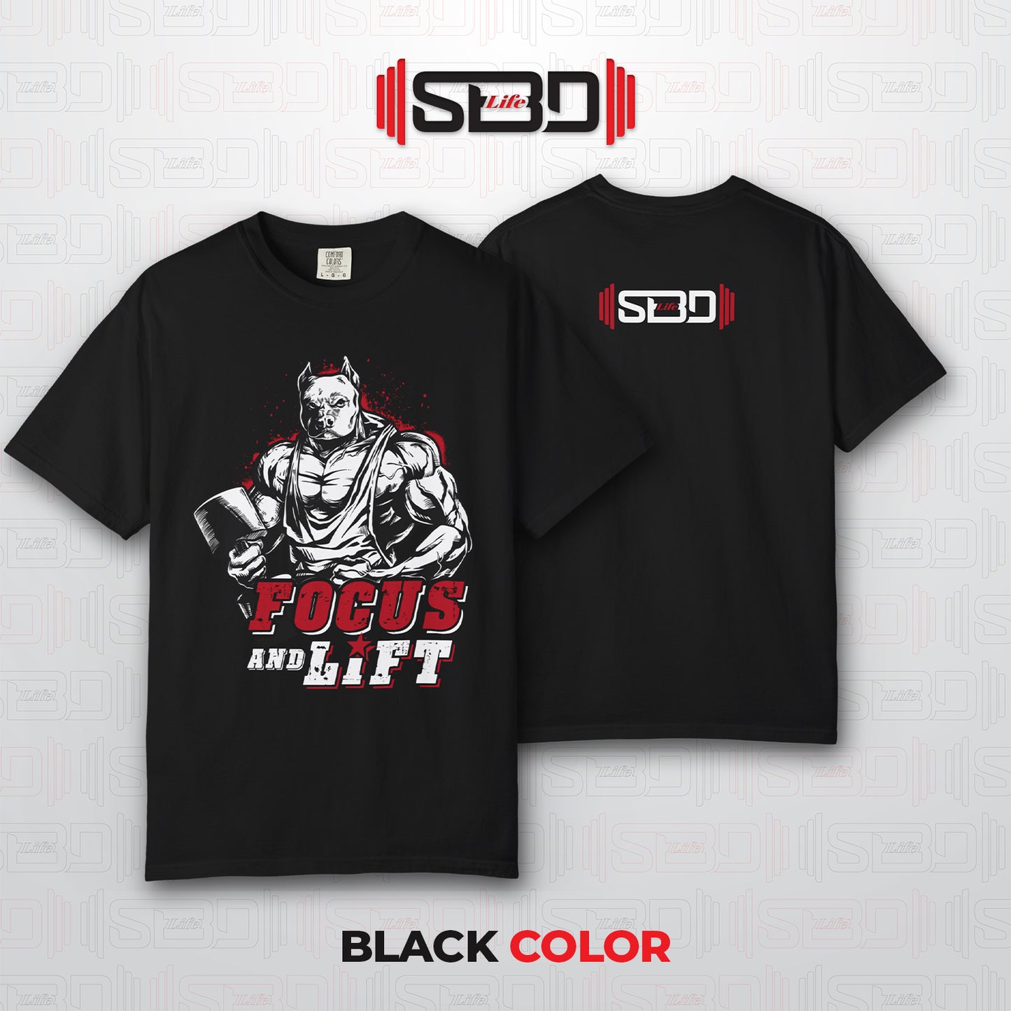 SBDLife "Focus & Lift" Minimalist T-Shirt | Motivational Quote Tee