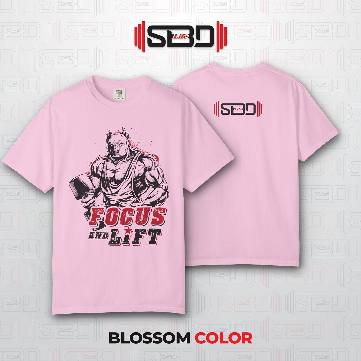 SBDLife "Focus & Lift" Minimalist T-Shirt | Motivational Quote Tee