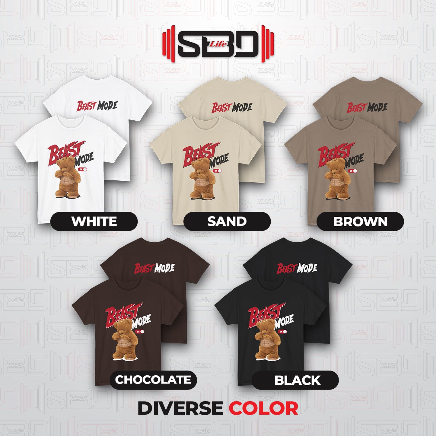 SBDLife "Beast Mode" Roaring Bear T-Shirt | Edgy Graphic Tee