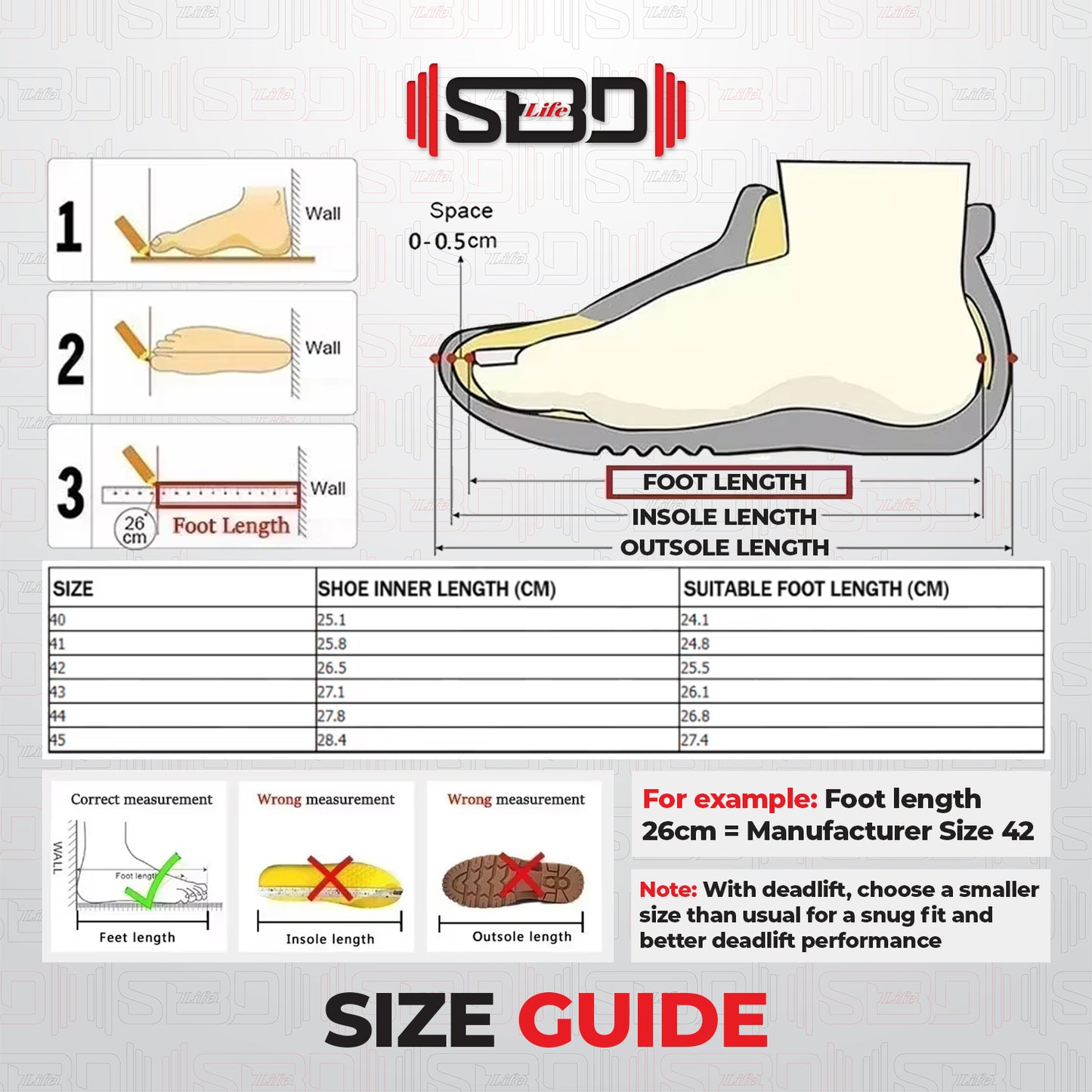 SBDLife "Apex" Deadlift & Squat Shoes