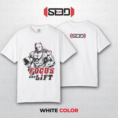 SBDLife "Focus & Lift" Minimalist T-Shirt | Motivational Quote Tee
