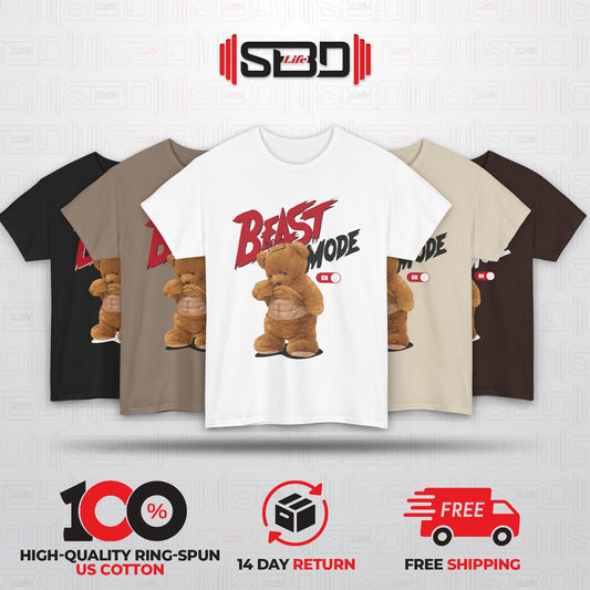 SBDLife "Beast Mode" Roaring Bear T-Shirt | Edgy Graphic Tee