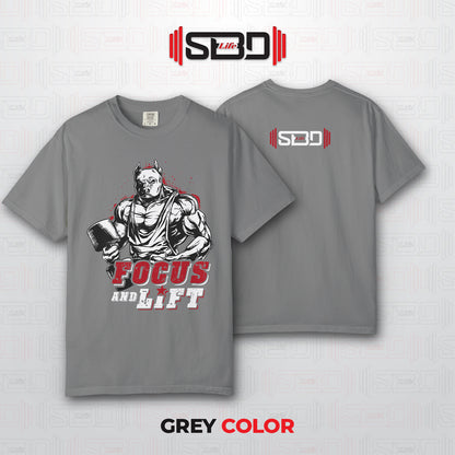 SBDLife "Focus & Lift" Minimalist T-Shirt | Motivational Quote Tee