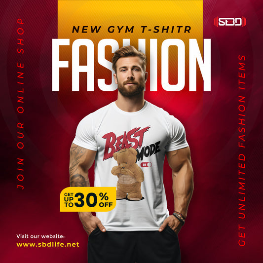 SBDLife "Beast Mode" Roaring Bear T-Shirt | Edgy Graphic Tee