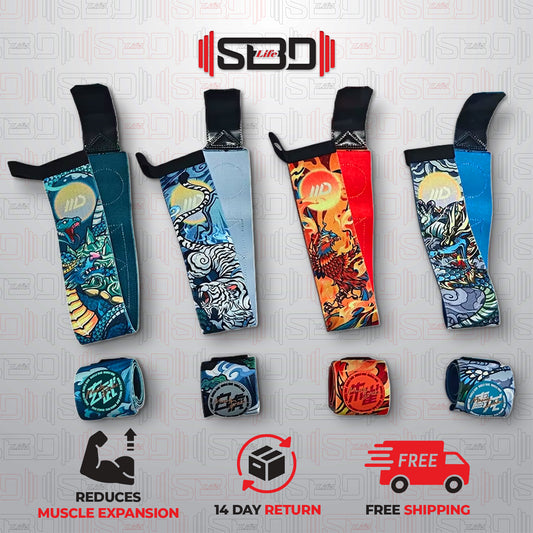 SBDLife "Stabilizer" Heavy-Duty Wrist Wraps | 18" Wraps for Pressing & Wrist Support