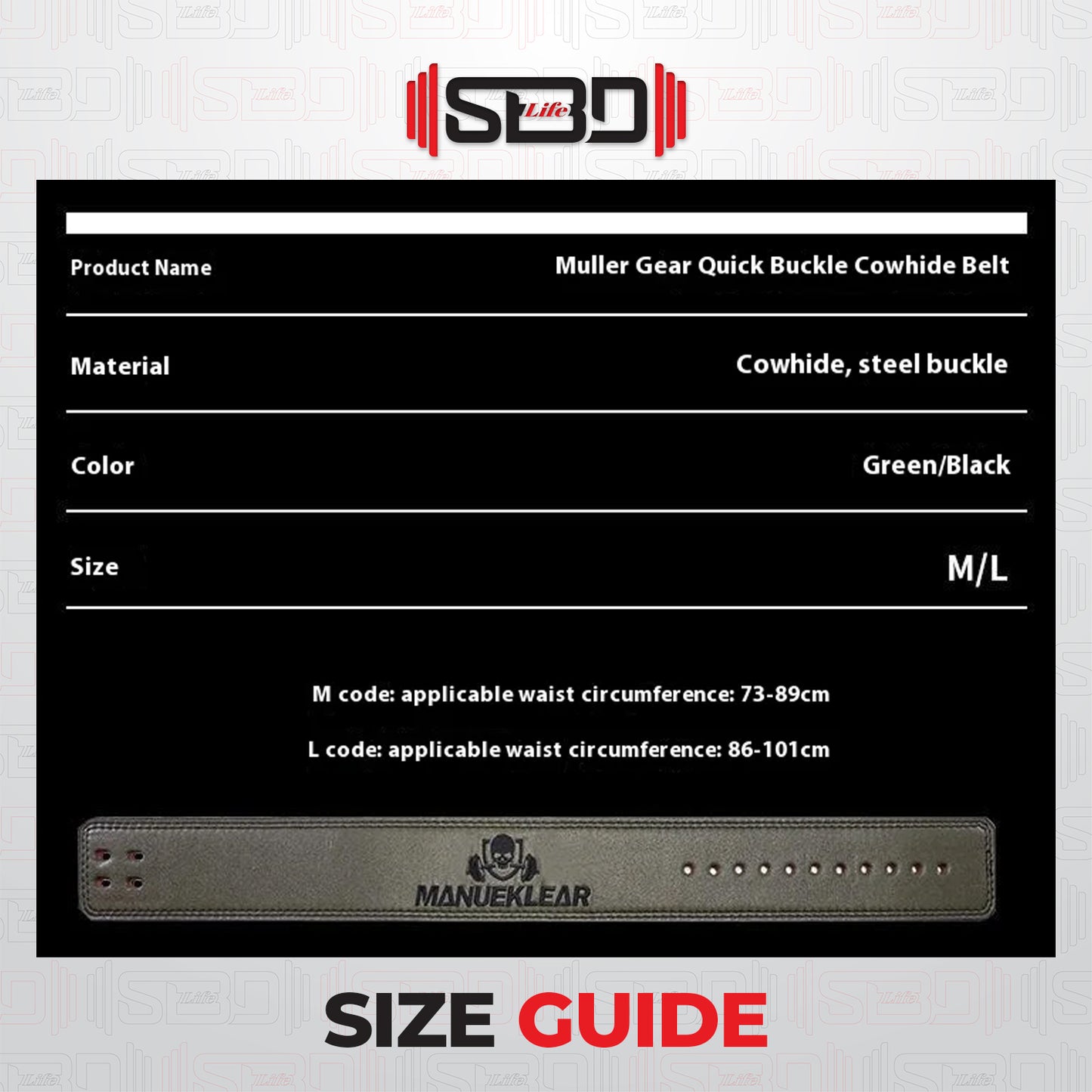 SBDLife "CoreLock" 10mm Lever Belt | Powerlifting & Weightlifting Belt