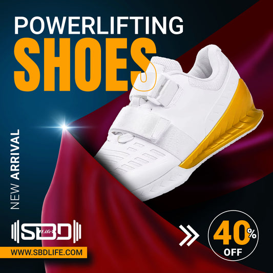 SBDLife "Foundation" Powerlifting Shoes | Unisex Flat-Sole Shoes for Squat, Bench, Deadlift